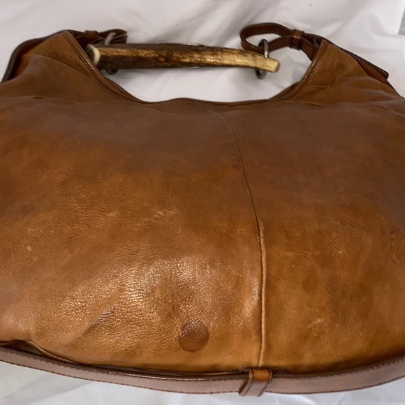 YSL Yves Saint Laurent mombasa brown tusk handle hobo bag - Picture 4 of 16